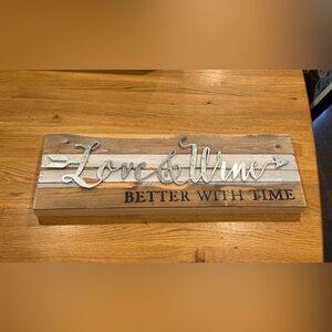 Rustic Love & Wine Wall Decor